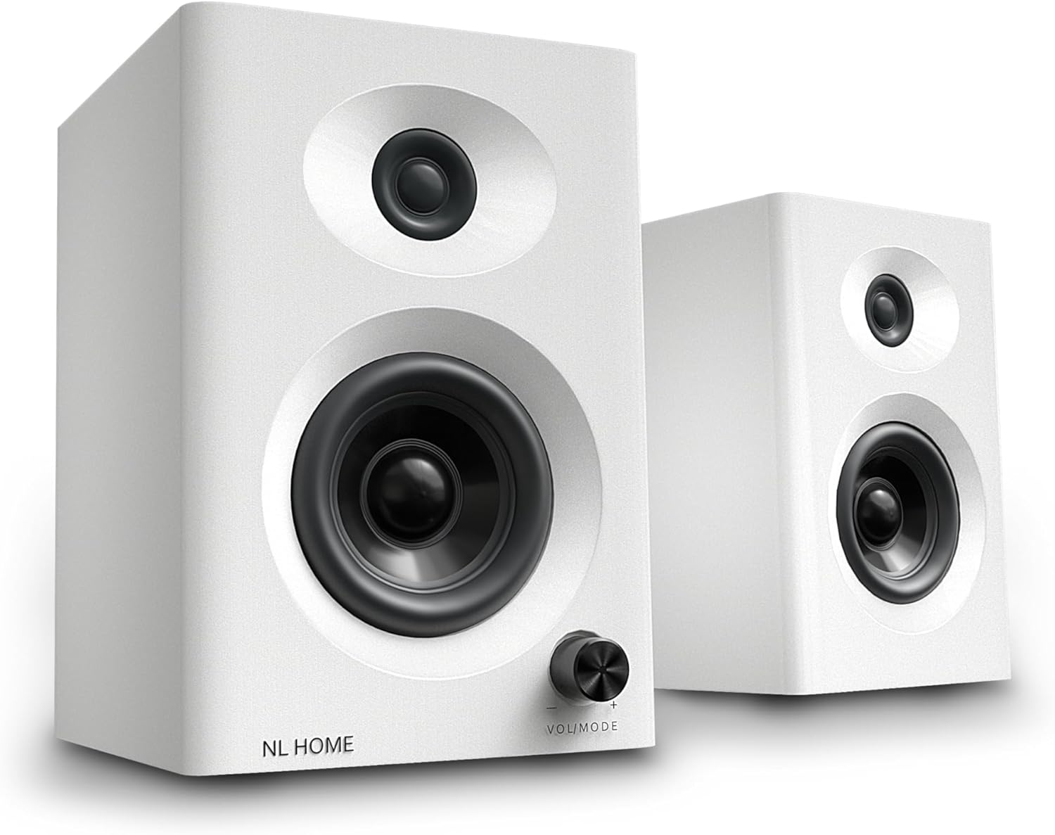 Compact Bluetooth 5.3 Bookshelf Speakers - Rich Sound, 60W, NL HOME