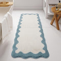 Uphome Bathroom Runner Rug 24x60 - Soft Blue Absorbent Runner