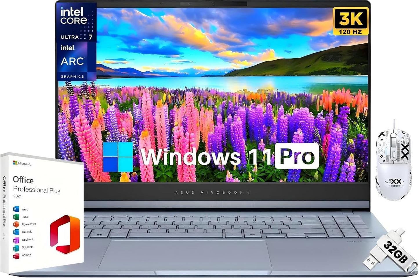 ASUS Vivobook S 15: 3K OLED Display, 16-Core Intel CPU, 1TB SSD, RGB Backlit - Win11 Pro!
