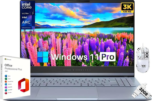ASUS Vivobook S 15: 3K OLED Display, 16-Core Intel CPU, 1TB SSD, RGB Backlit - Win11 Pro!