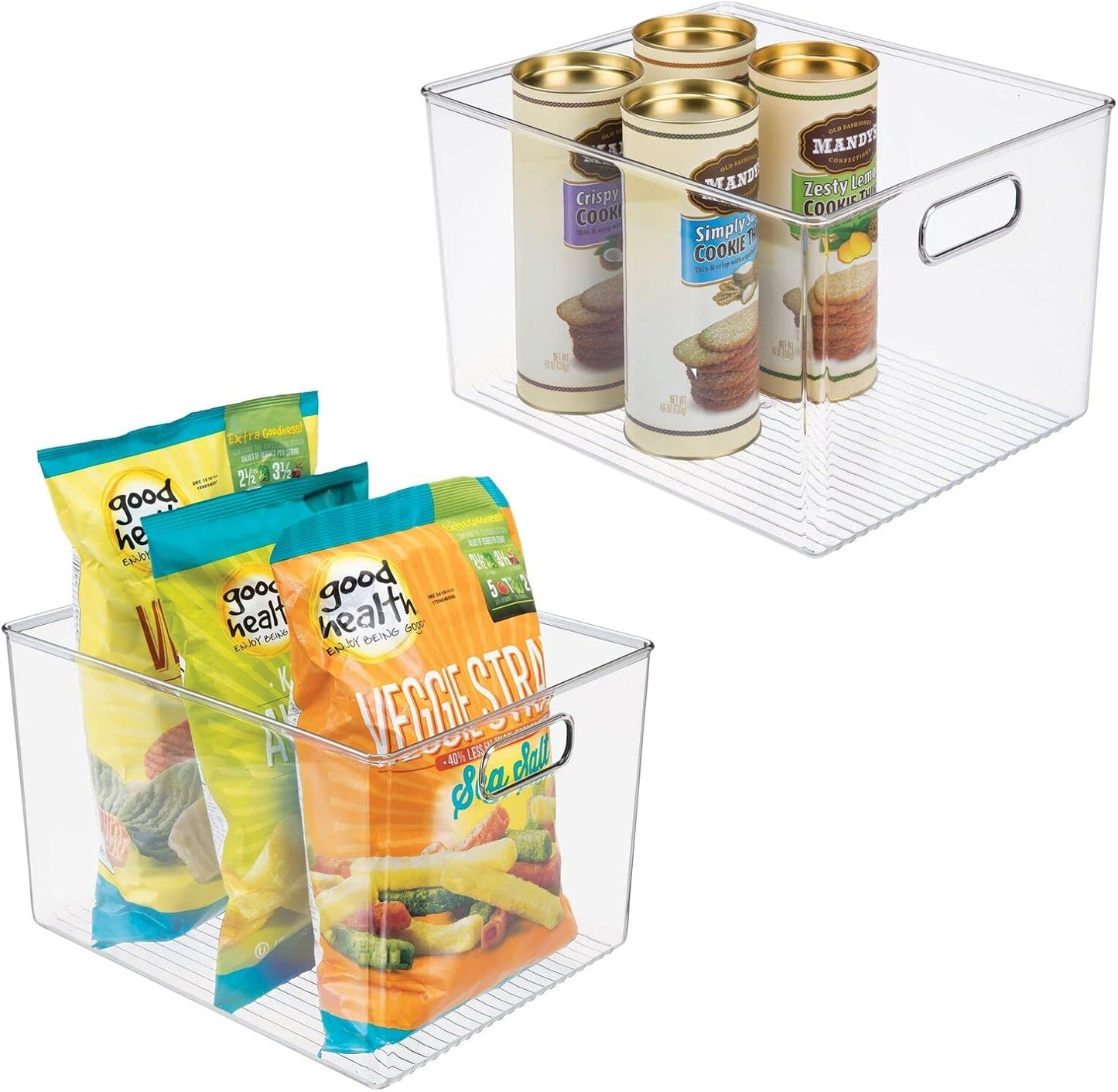 mDesign Plastic Storage Organizer Container Bin for Kitchen Use