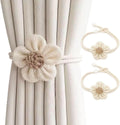 Cute Curtain Tie Backs Flower Curtain Tie Backs 2Pcs - Decorative