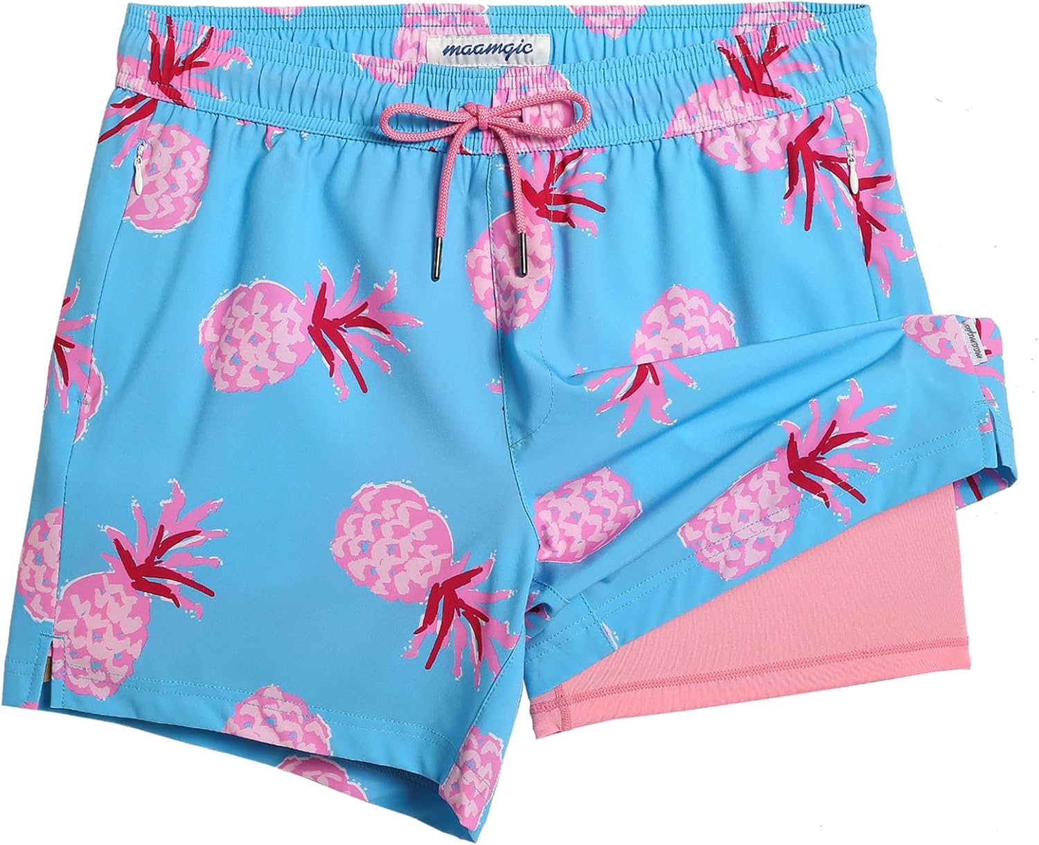Mens Swim Trunks with Compression Liner for Ultimate Comfort