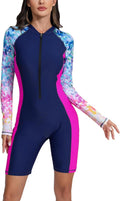 Halcurt Women's Boyleg One Piece Rash Guard - UPF50+ Full (Style JN1C)