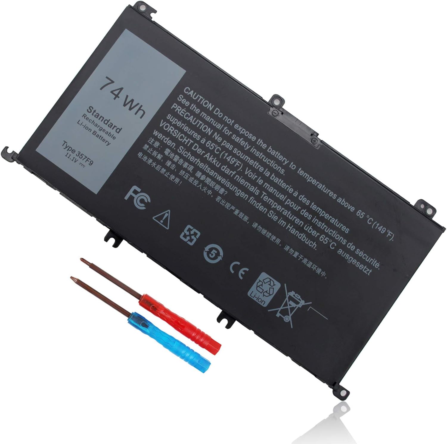 74Wh Type 357F9 Laptop Battery for Dell Inspiron 15 7000 Series