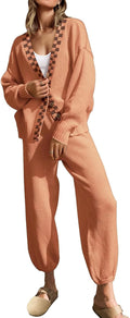 SAUKOLE Womens Two Piece Outfits Cozy Knit Sweater Set