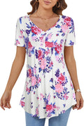 BAISHENGGT Women's Tunic Top for Leggings - Flowy V Neck Tunic