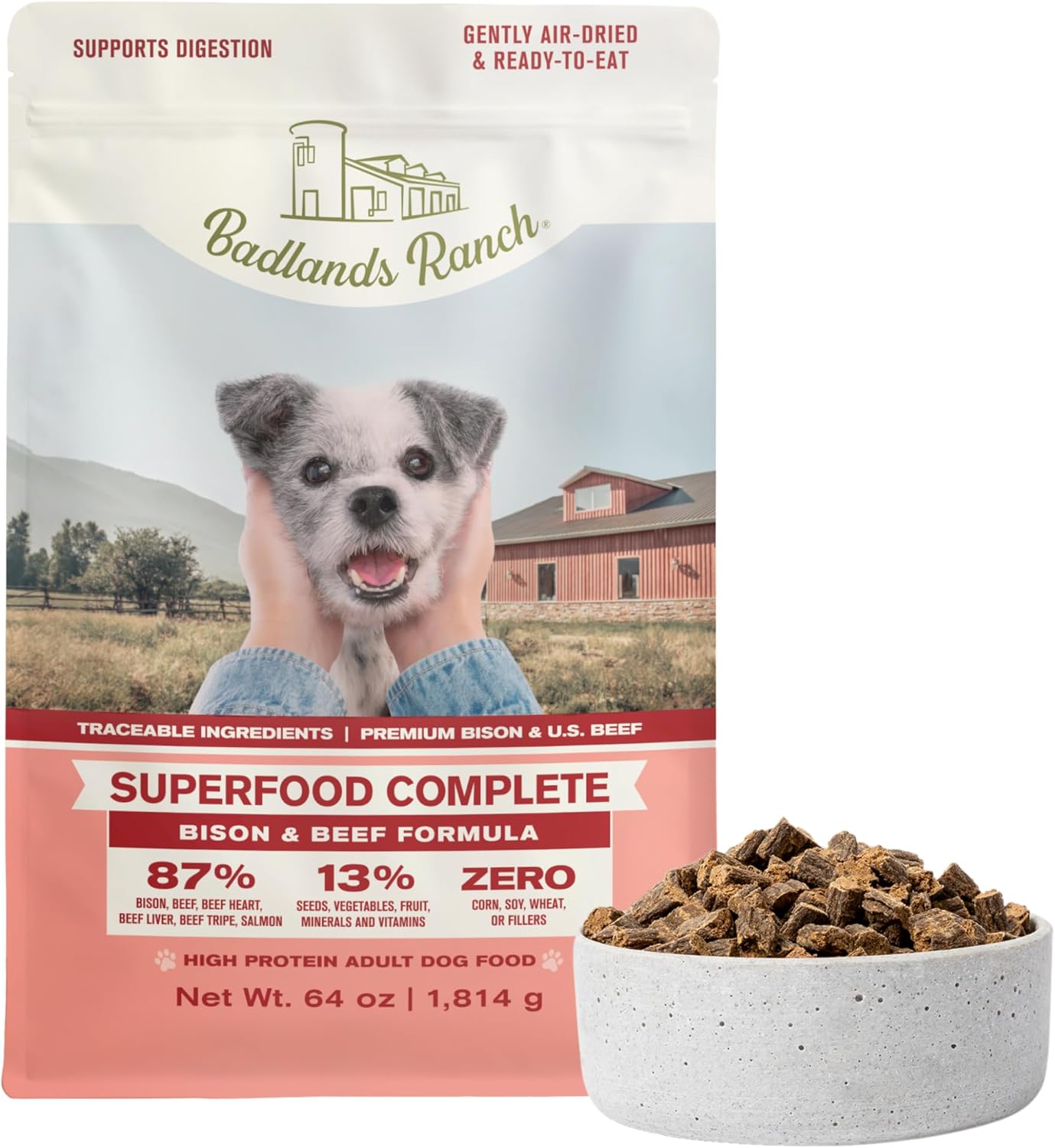 Superfood Complete Air-Dried Dog Food for Healthy Vitality