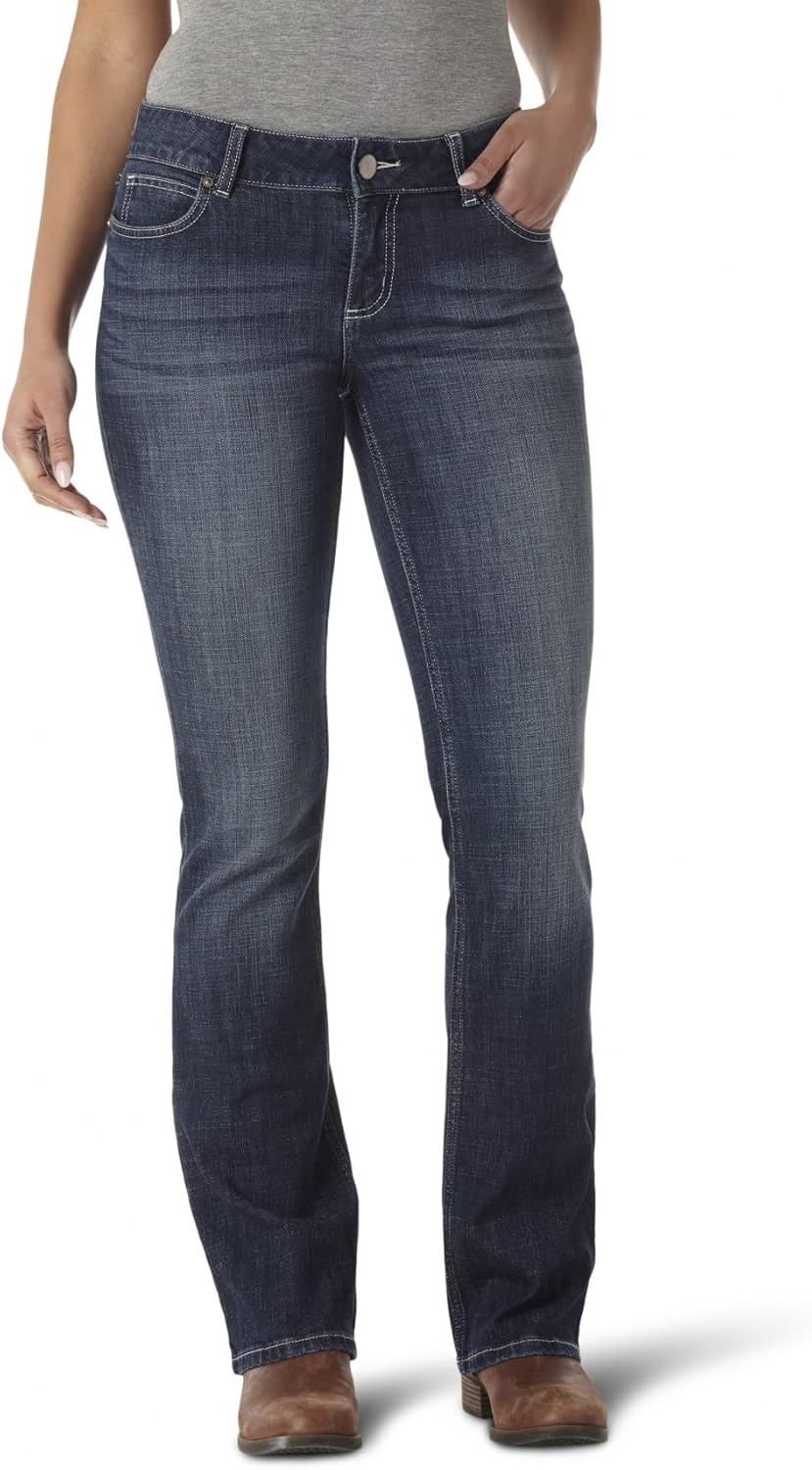 Wrangler Women's Premium Patch Mae Jean: Classic Boot-Cut Style