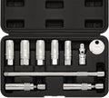 CASOMAN 10PCS 3/8in Drive Magnetic Spark Plug Socket Set - Durable Kit