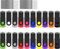 8GB USB Flash Drive Pack of 20 with Lanyards - Bulk 8GB Thumb Drives