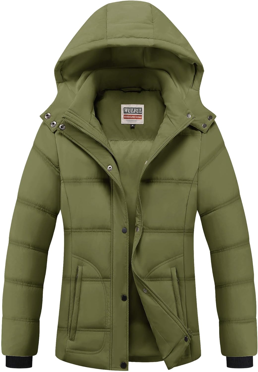 WULFUL Women's Winter Coats Lightweight Warm Puffer Jacket