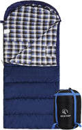 REDCAMP Flannel Sleeping Bag for Adults - XL Comfortable Long Size