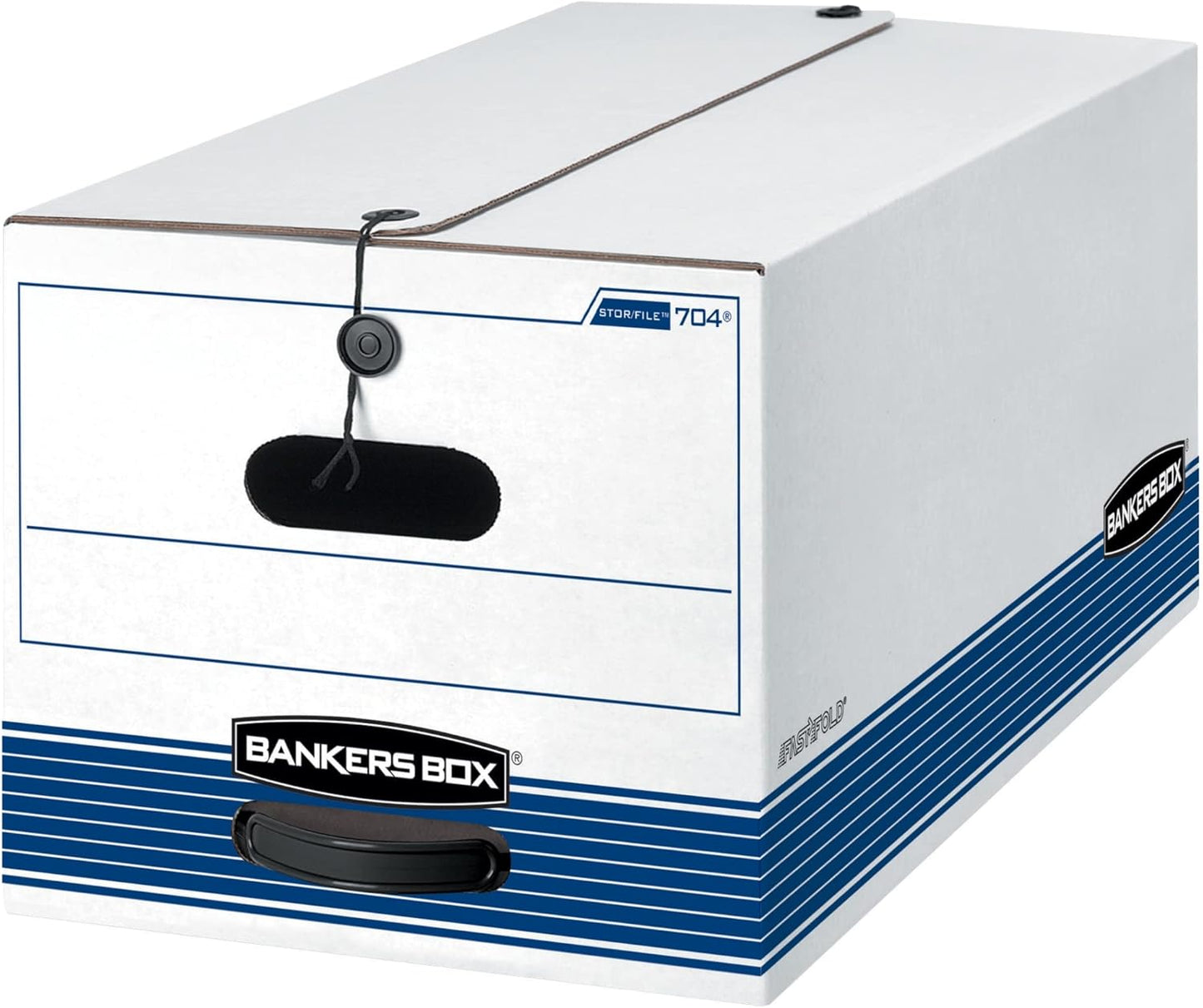 Bankers Box Medium-Duty String & Button File Storage Box 12-Pack