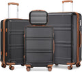 Kono 4 Piece Spinner Luggage Set for Effortless Travel Convenience
