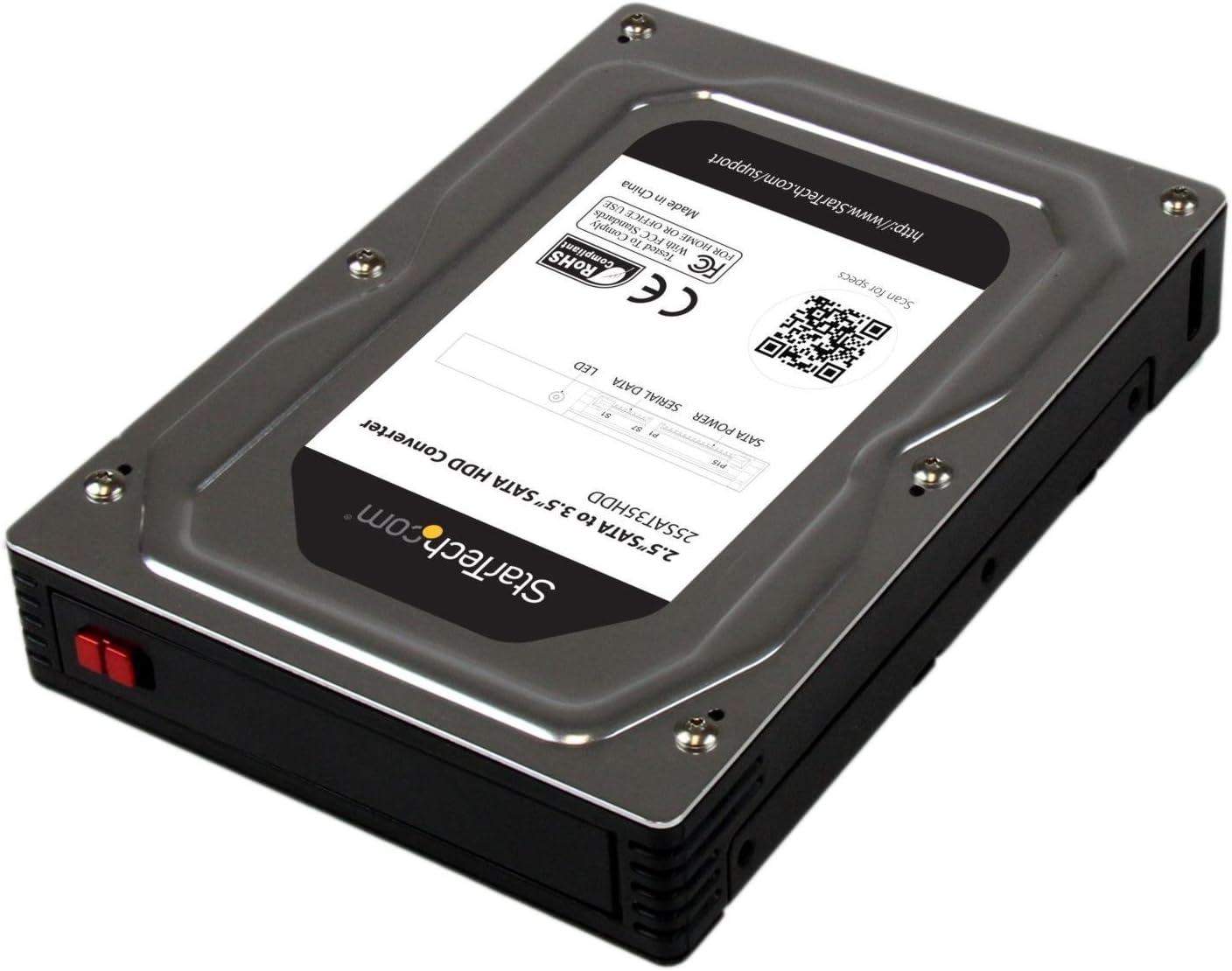 2.5in to 3.5in SATA HDD/SSD Adapter Enclosure for Versatile Use