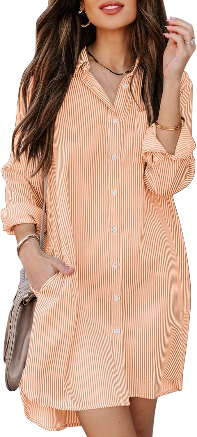 Womens Button Down Shirt Dresses with Pockets for Every Occasion