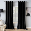 MIULEE Black Velvet Curtains for Room Darkening & Insulation