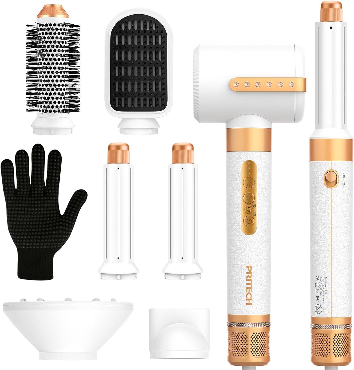 PRITECH 7-in-1 Hair Styling Set - High Speed Volumizer