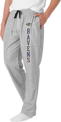 FOCO Men's NFL Team Logo Athletic Gray Lounge Pants for Men - Soft