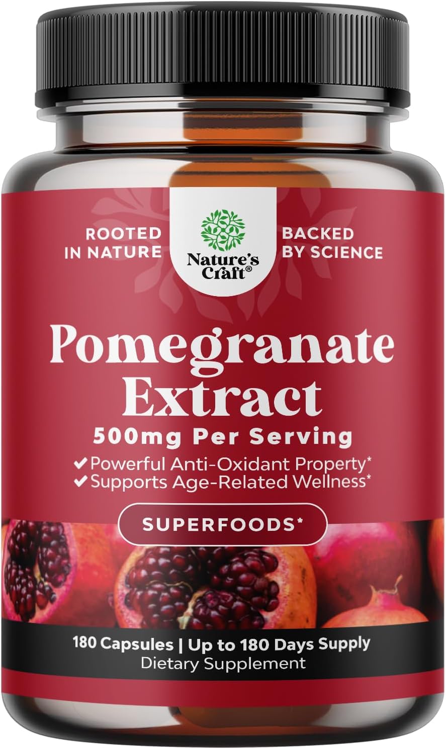Advanced Antioxidant Superfood Pomegranate Supplement for Health