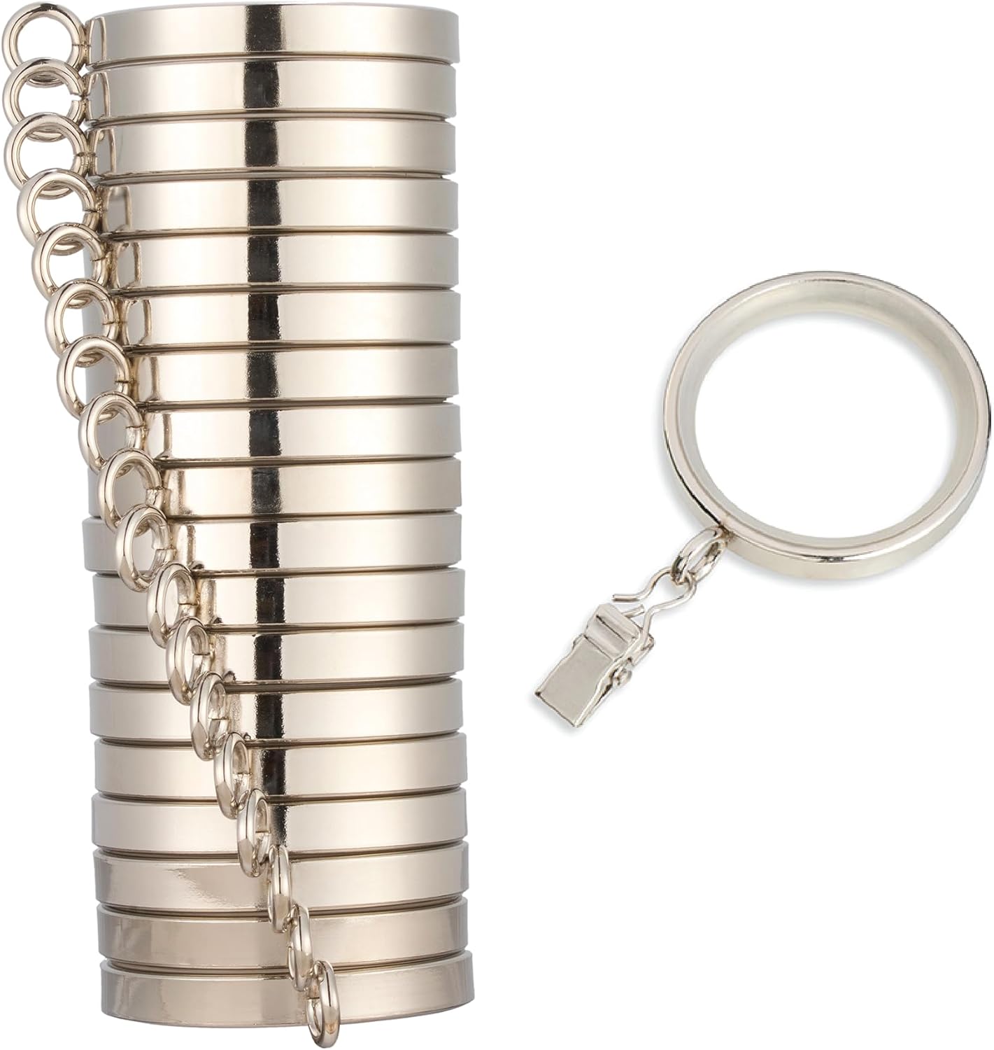 Premium Easy Glide Curtain Rings for Effortless Window Style