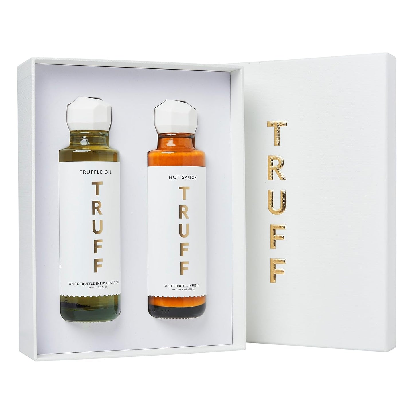 TRUFF White Truffle Gift Set: Oil and Hot Sauce Duo for Gourmet