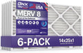 BNX TruFilter 14x25x1 Air Filter MERV 8 for Dust & Pet Defense