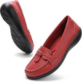 Loafers for Women Genuine Leather Tassel Slip On - Comfortable