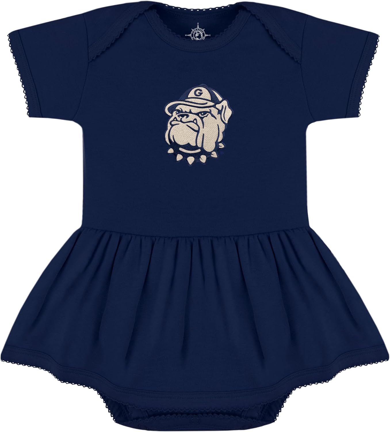Creative Knitwear College Baby Picot Bodysuit Dress for Girls