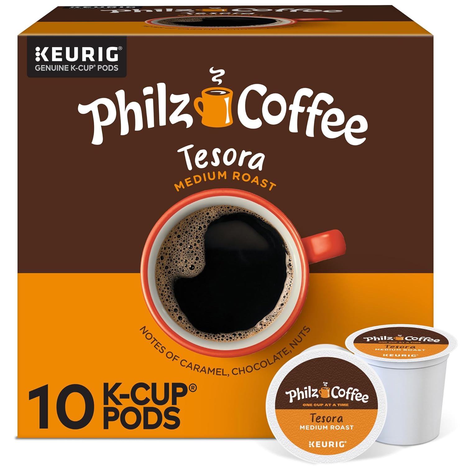 Philz Coffee Tesora K-Cup Pods, Medium Roast - 10ct