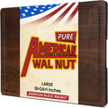 Heimlove 24x18 Walnut Cutting Board - Large Butcher Block for Kitchen