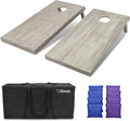 Regulation 4 ft x 2 ft Wooden Cornhole Boards Set - Stained Gray