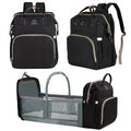 Baby Diaper Bag Backpack with Changing Table - Large Black