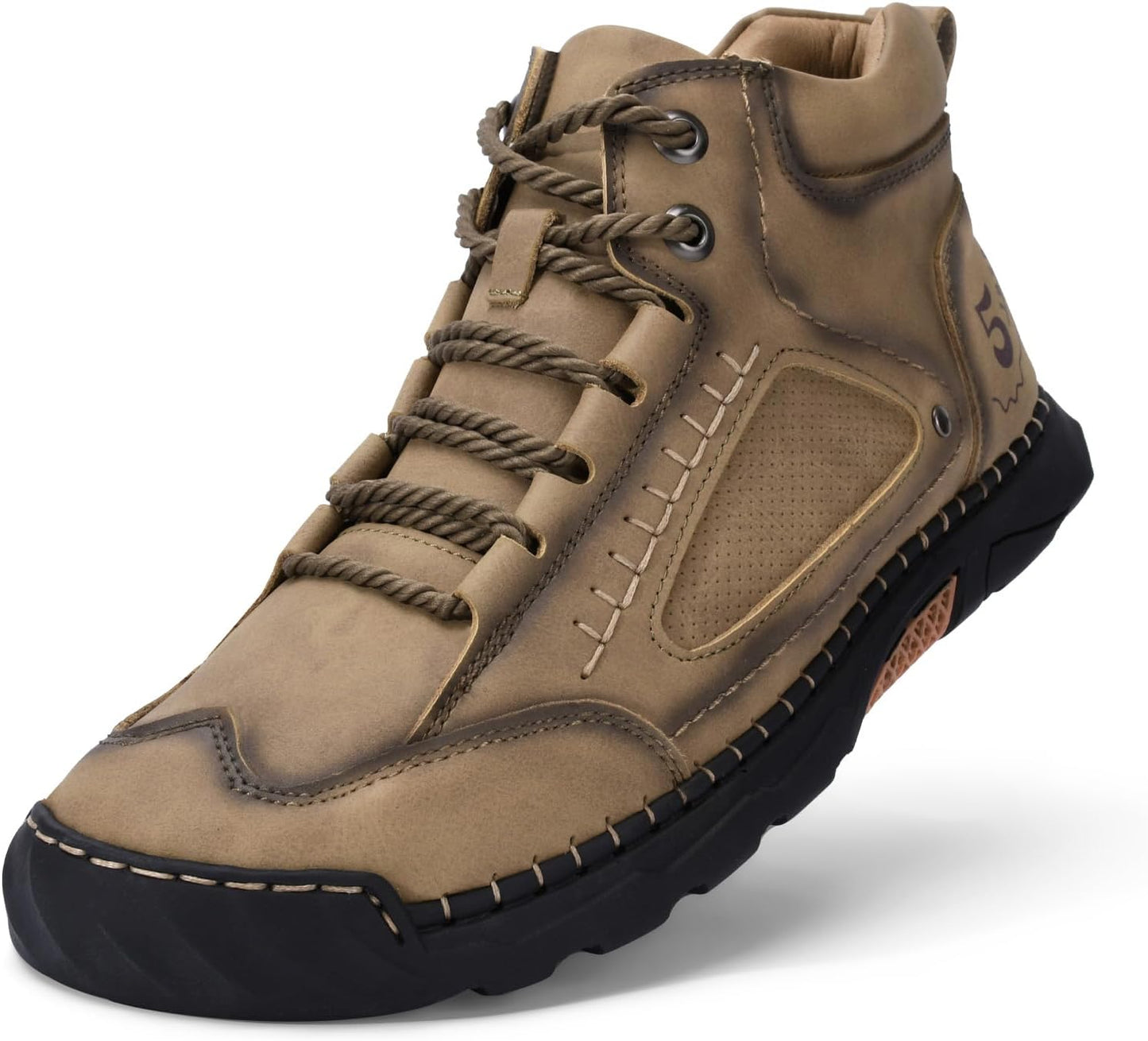 Alcubieree Mens Casual Leather Shoes for Stylish Comfort