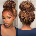 Hidden Strap 360 Deep Wave Lace Front Wig Honey Blonde - Versatile