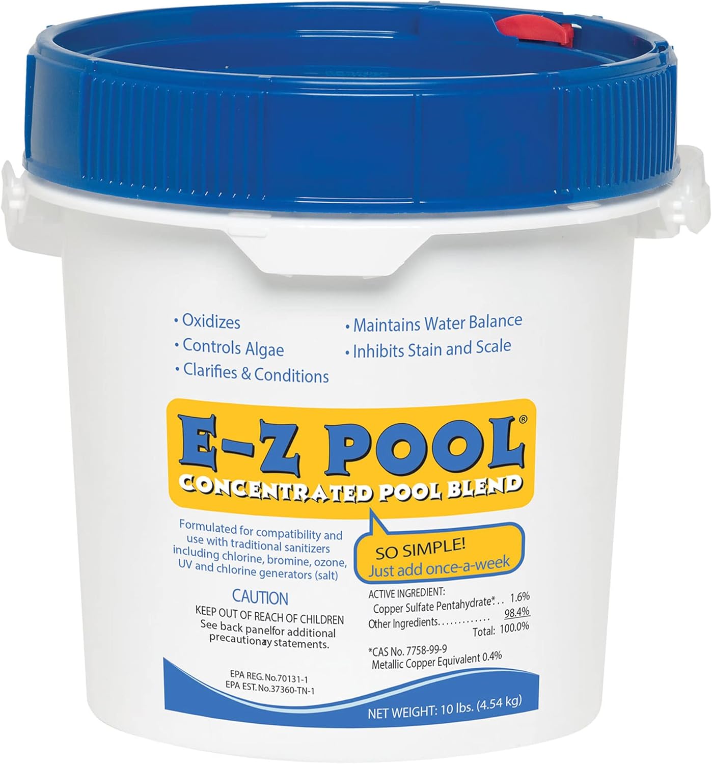 E-Z Pool Weekly All-in-1 Concentrated Outdoor Swimming Pool Care