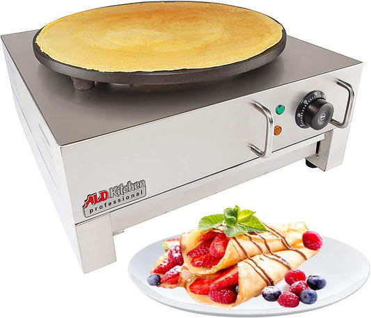 Commercial Crepe Maker | Nonstick 16 Plate