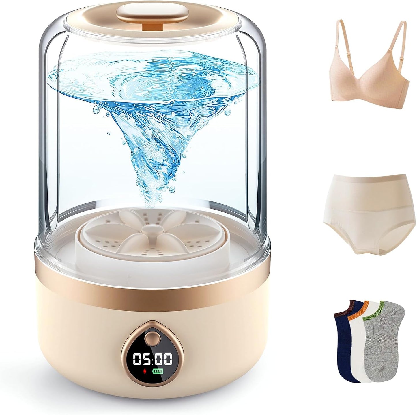 Portable Washing Machine for Deep Cleaning Baby Clothes & More