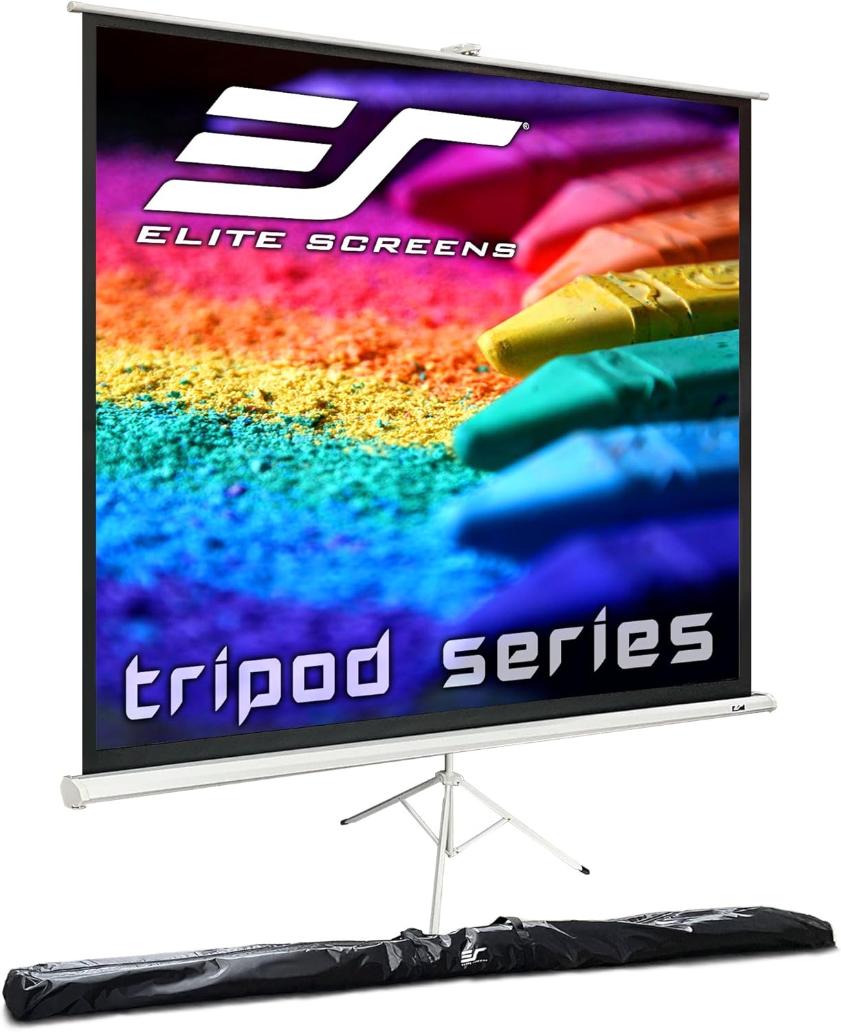 Elite Screens Tripod Series 113-Inch Portable Projector Screen