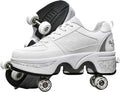 Removable Pulley Skates 2 in 1 Roller Shoes for Women - Hidden Wheels