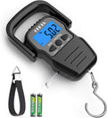 HEETA Fish Scale with Backlit LCD Display - Portable 110lb/50kg