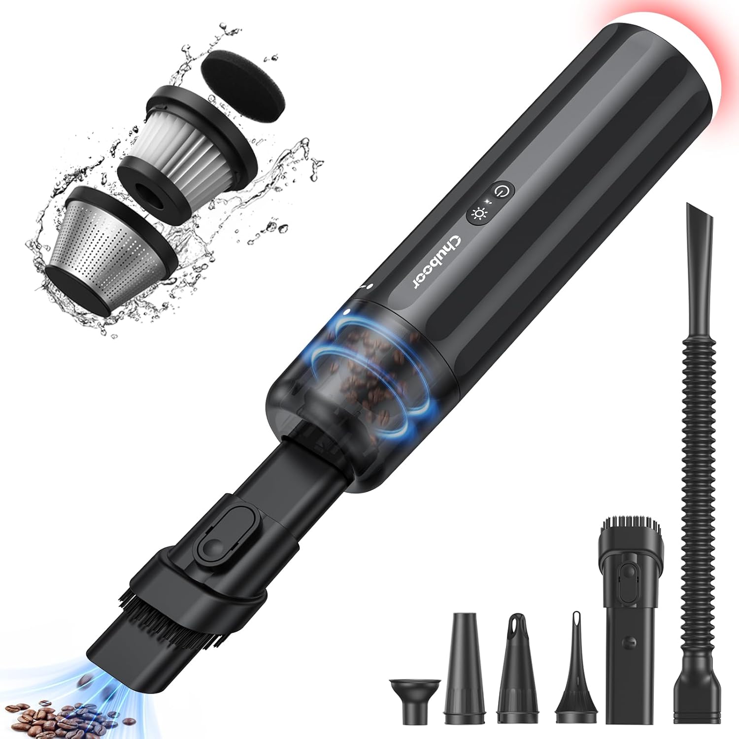 Chuboor Car Vacuum Cleaner High Power Cordless Rechargeable