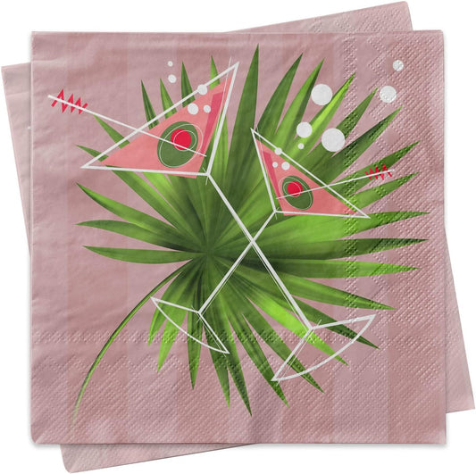 Palm Martini Party Napkins by MODLOUNGE