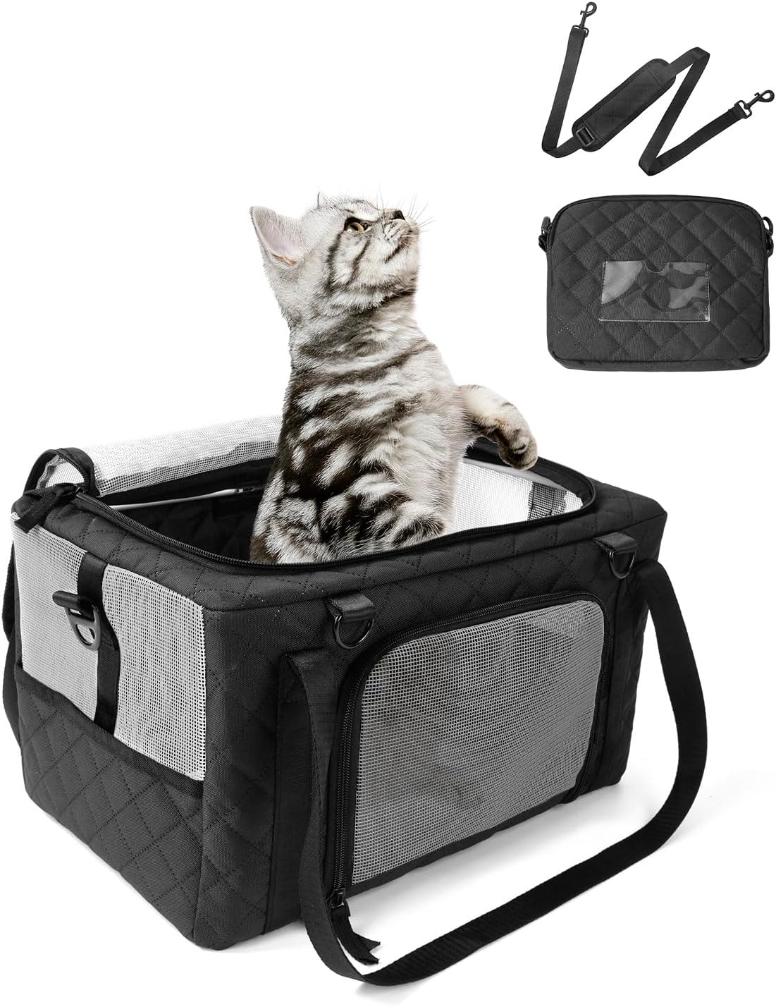 PETUX Small Cat Carrier - Airline Approved for Travel Comfort