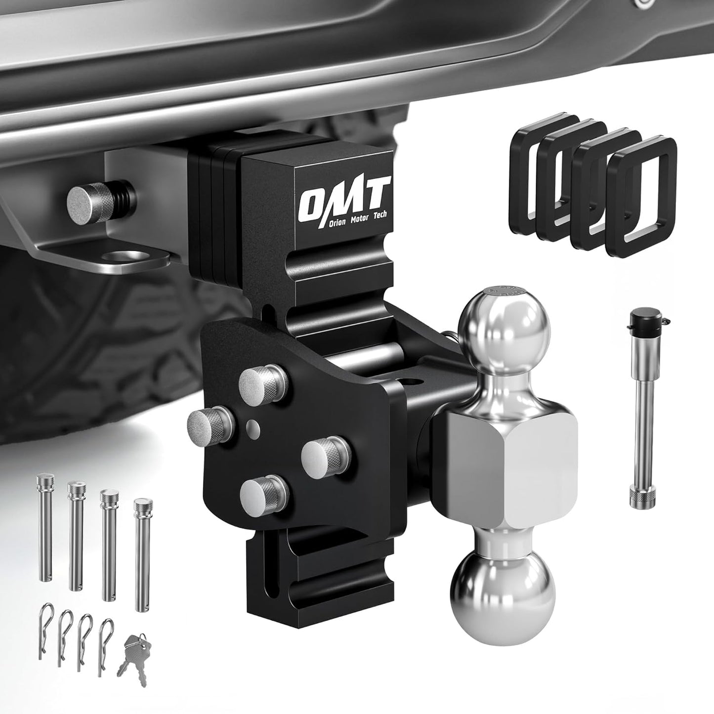 Orion Motor Tech Adjustable Trailer Hitch for Heavy-Duty Towing
