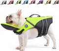 Dog Life Jacket Reflective Life Vest with Removable Front Float - Safe