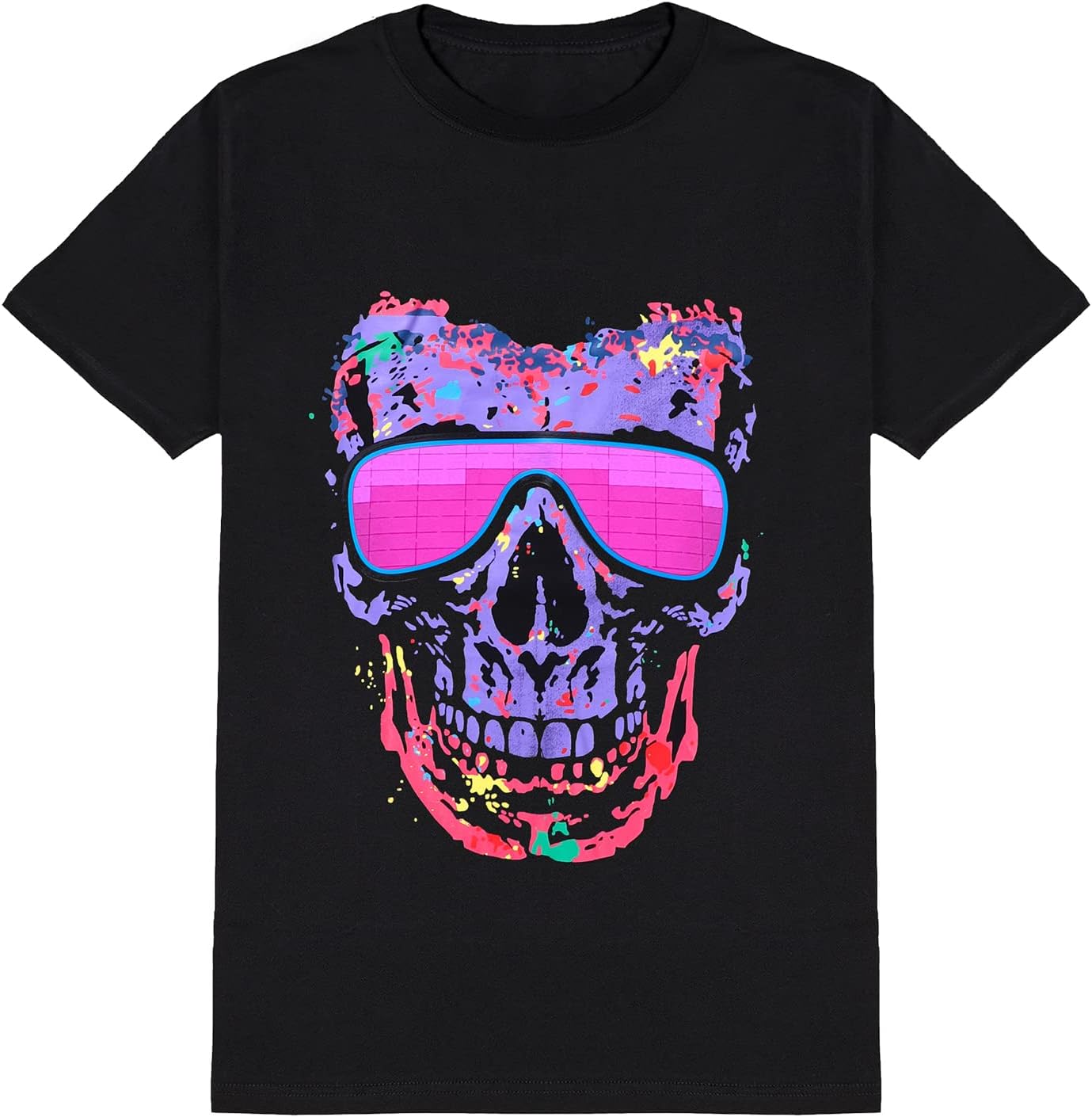 Sound Activated LED T-Shirt for Rave, Concert, and Parties