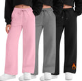 Fleece Lined Girls' Sweatpants with Pockets for Casual Wear