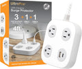 GE UltraPro Surge Protector with USB Ports - Power Up Anywhere!